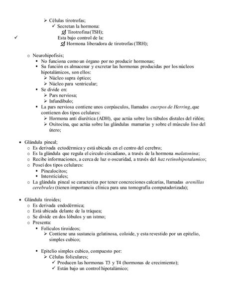 Resumen De Histolog A Del Sistema Endocrino Histolog A De Ross Ma Ed