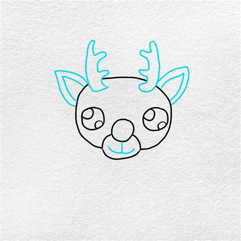 How To Draw Rudolph The Red Nosed Reindeer Helloartsy