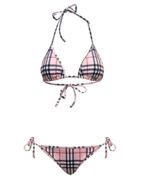 Burberry Vintage Check Pink Bikini Set Lyst Uk