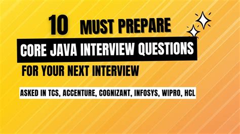 10 Basic Core Java Interview Questions Answers TCS Accenture