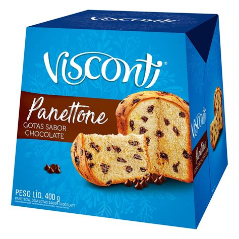 Panettone Gotas De Chocolate Visconti Caixa G P O De A Car