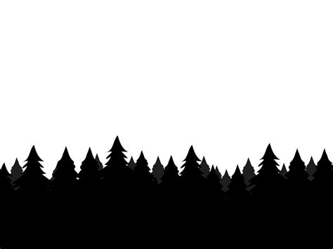 A black silhouette of trees with a white background Black Forest Tree ...