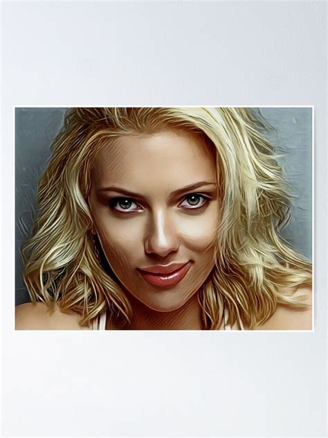 Scarlett Johansson Poster For Sale By Dogturns Redbubble