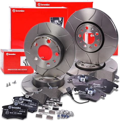 BREMBO Bremsenset inkl Geschlitzte Sport Bremsscheiben Vorne Ø 288 mm