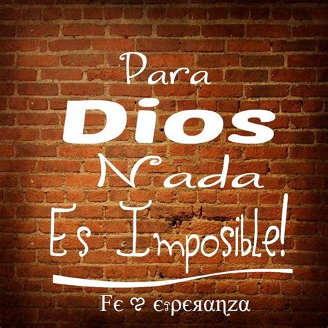 Nada es Imposible para Dios | Palabra de dios, Dios, Jesus dios