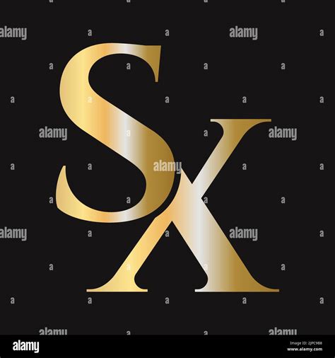 Initial Letter Sx Xs Logo Design Vector Template Monogram Sx Logotype