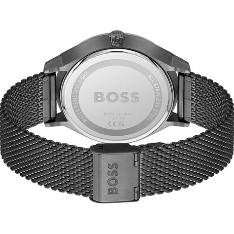 Montre BOSS Business Homme Bracelet Acier Noir MATY