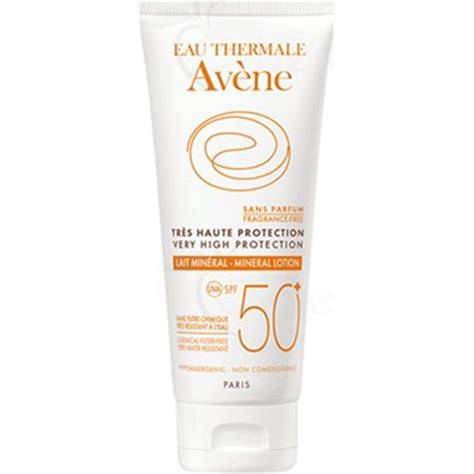 AvÈne TrÈs Haute Protection Lait Mineral Spf 50 Lait Solaire Très