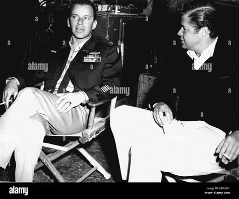 Frank Sinatra And John Frankenheimer Director On The Set Of THE