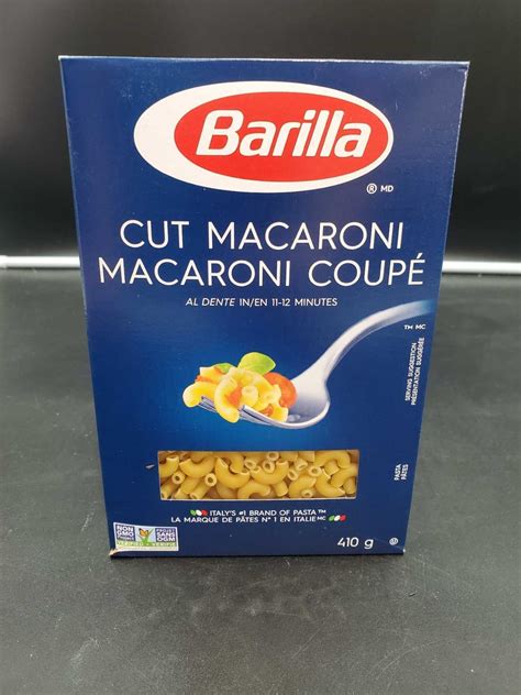 Barilla Cut Macaroni Noodles 5 X 410g