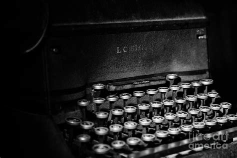 Black and White Typewriter Photograph by Kendra Perry-Koski