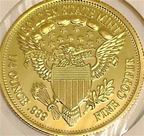 Superb 1 4 Ounce 999 Fine GOLD Clad St Saint Gaudens 1927