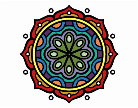 Dibujo De Mandala Para Meditar Pintado Por En Dibujos Net El D A