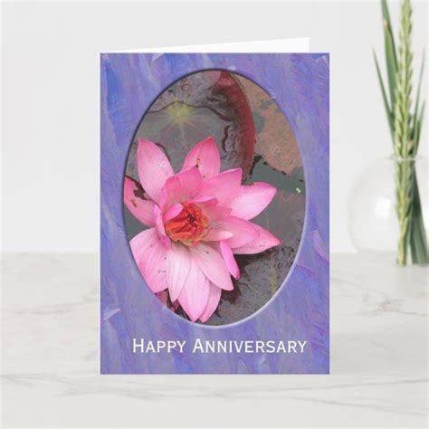 Happy Anniversary flower card. Card | Zazzle | Flower cards ...