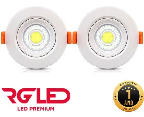 Kit De 2 Puntos RGLED Super LED Redondos Integrados De 7 W 3000 K