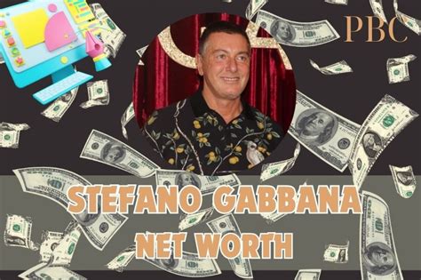 Stefano Gabbana Net Worth 2024: Career, Wealth, And Finance Insights