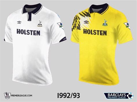 The Spurs Kits For The First Premier League Season Back In 199293