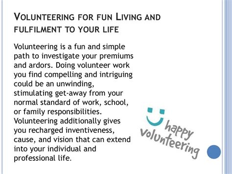 Benefits Of Volunteer Work