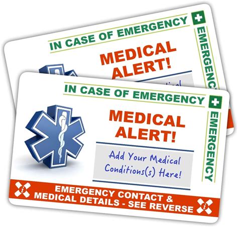 In Case Of Emergency Card Template – Mightyprintingdeals.com