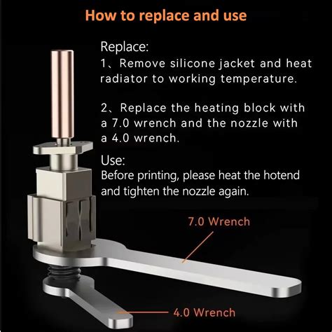 Buse En Acier Tremp Pour Bambu Lab Hotend V Mise Niveau Pour Bambu