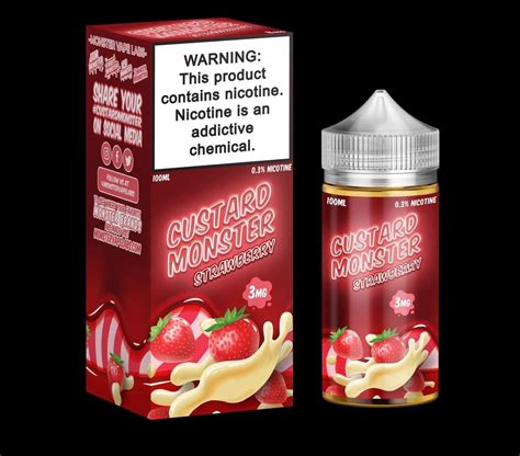 Freebase Custard Monster Strawberry Custard 100ml 3mg6mg Usa