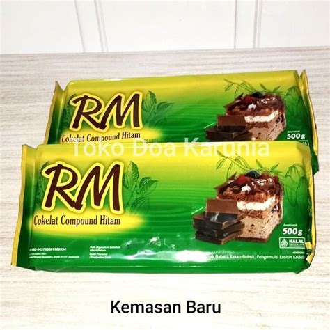 Jual Coklat Batangan RM 500gr Dark Compound Chocolate Cokelat