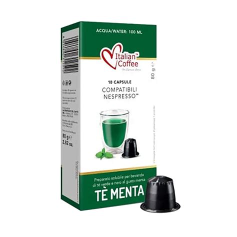 Ceai De Menta 10 Capsule Compatibile Nespresso Italian Coffee