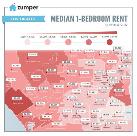 LA rental map: Where prices are highest and lowest around the area ...