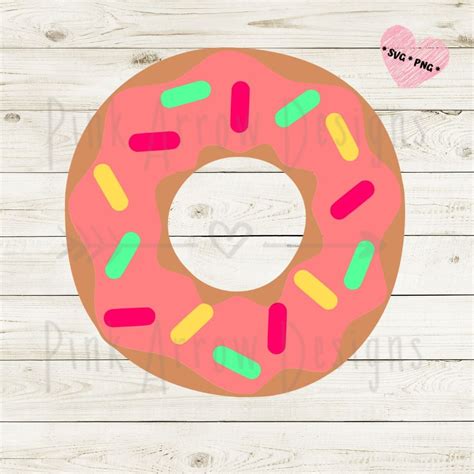 Donut Svg Sprinkle Donut Svg Frosted Donut Svg Birthday Svg