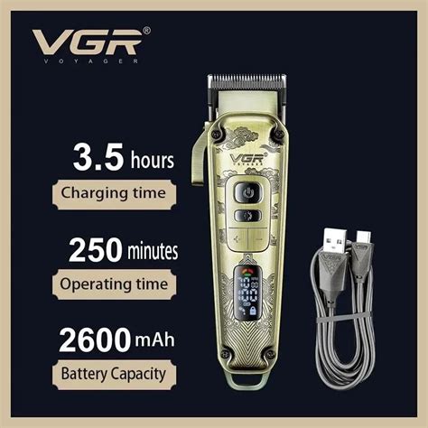 Машинка для стрижки волос VGR V005, триммер для волос и бороды - Aveopt ...
