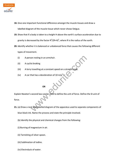 Class 9 Cbse Science Sample Paper Term 1 Model 2 Pdf