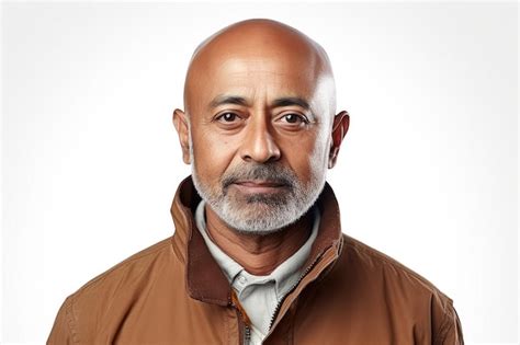 Premium Ai Image Engaging Middle Aged Indian Man In A Bonny Jacket On