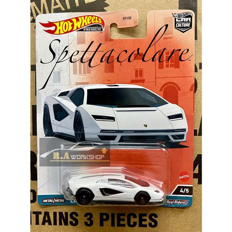 Hot Wheels Ch Nh H Ng M U Xe Premium Lamborghini Countach Lpi Shopee Vi T Nam