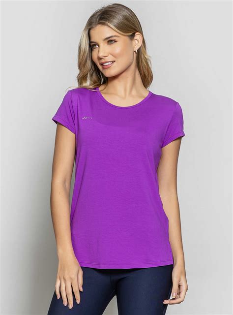 Blusa Alongada Roxo Run More