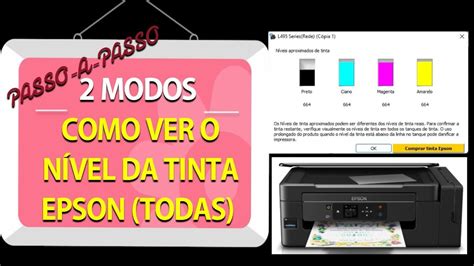 Impressora Epson TODAS como ver nível de tinta 2 maneiras YouTube