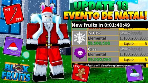 Nova Atualiza O De Natal Chegando No Blox Fruits Youtube