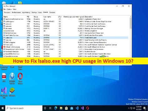 Como Corrigir O Alto Uso Da Cpu Lsalso Exe No Windows Passos