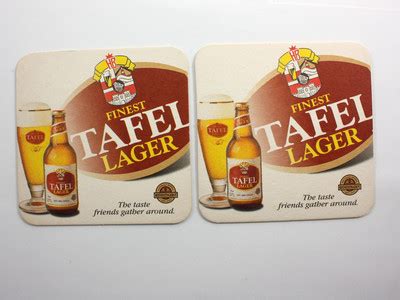 Tafel Lager Beer Coaster Namibia Breweries Coasters -- Antique Price ...