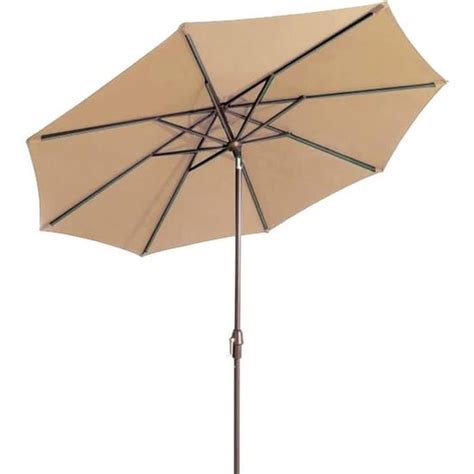 Parasol De Terrasse Rond M Kaki Ext Rieur Pare Soleil Avec