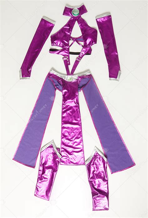 Starfire Derivative Sexy Lingerie Costume Halloween Purple Halter