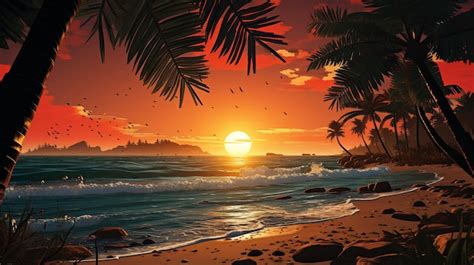 Beach Sunset Wallpapers High Resolution