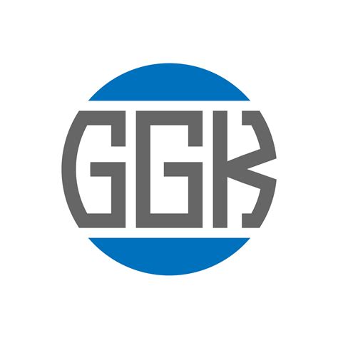 Ggk Letter Logo Design On White Background Ggk Creative Initials