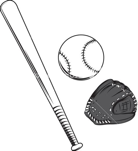 Softball Bat Vector at Vectorified.com | Collection of Softball Bat ...