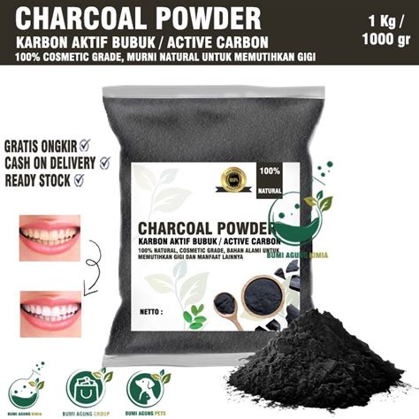 Jual KARBON AKTIF BUBUK 1KG CHARCOAL POWDER 1 KG COSMETIC GRADE