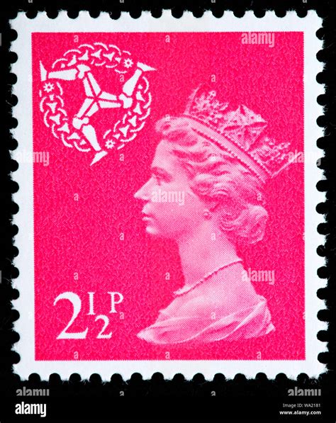 Queen Elizabeth II Machin Series Isle Of Man Postage Stamp UK 1971