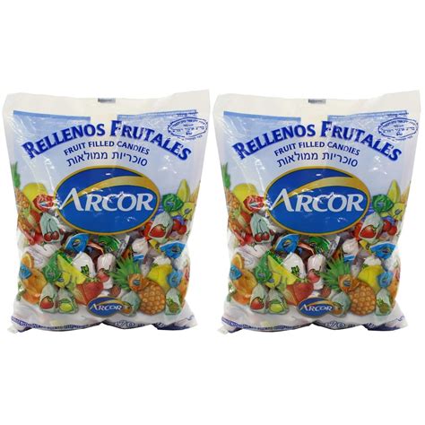 Arcor Assorted Fruit Flavored Kosher Candy With Chewy Centers Pack Of