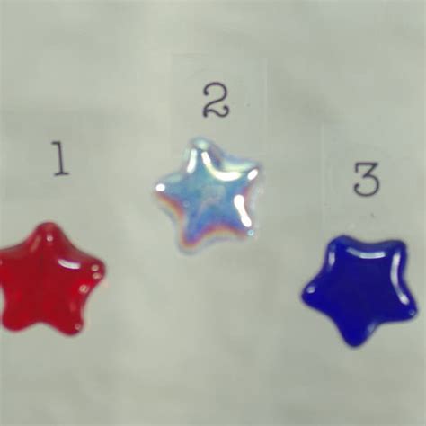 Glass Star Beads Etsy