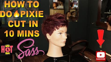 How To Cut Pixie Haircut Step By Step Tutorial For Beginners Short