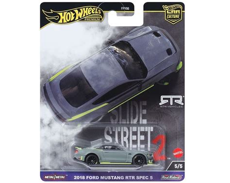 Hot Wheels Car Culture Premium Ford Mustang RTR Spec Slide Street Solid Case M