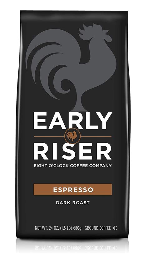 Amazon Early Riser Espresso Ground Coffee Ounce Grocery